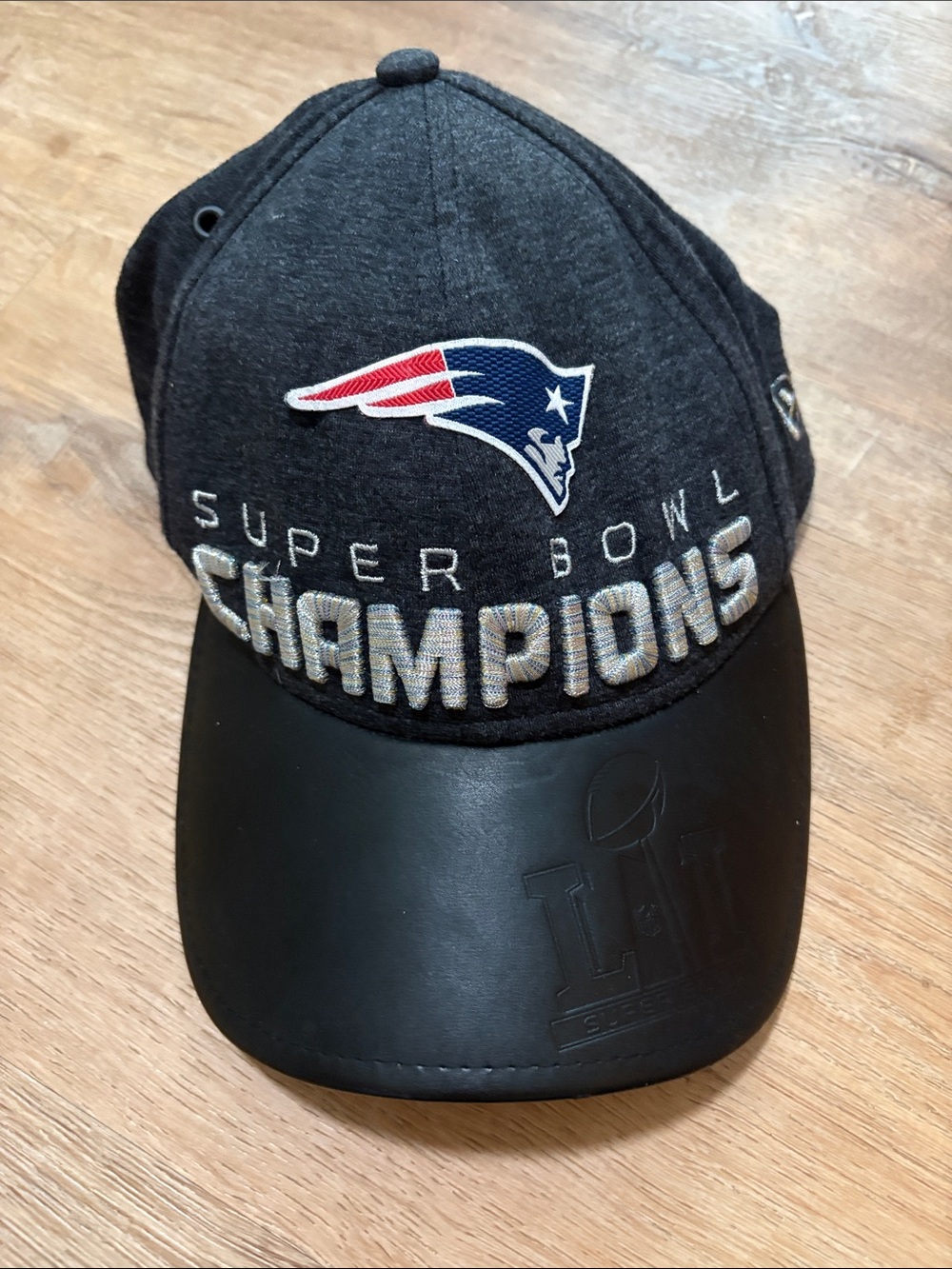 New England Patriots Super Bowl LI Champs Men's New Era 9Forty Trophy Room Hat